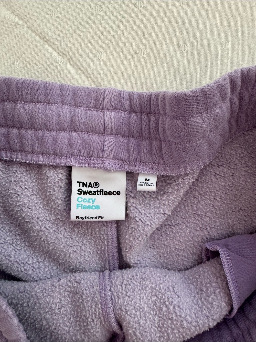 TNA Aritzia Purple Drawstring Athletic Shorts - Picture 2 of 3